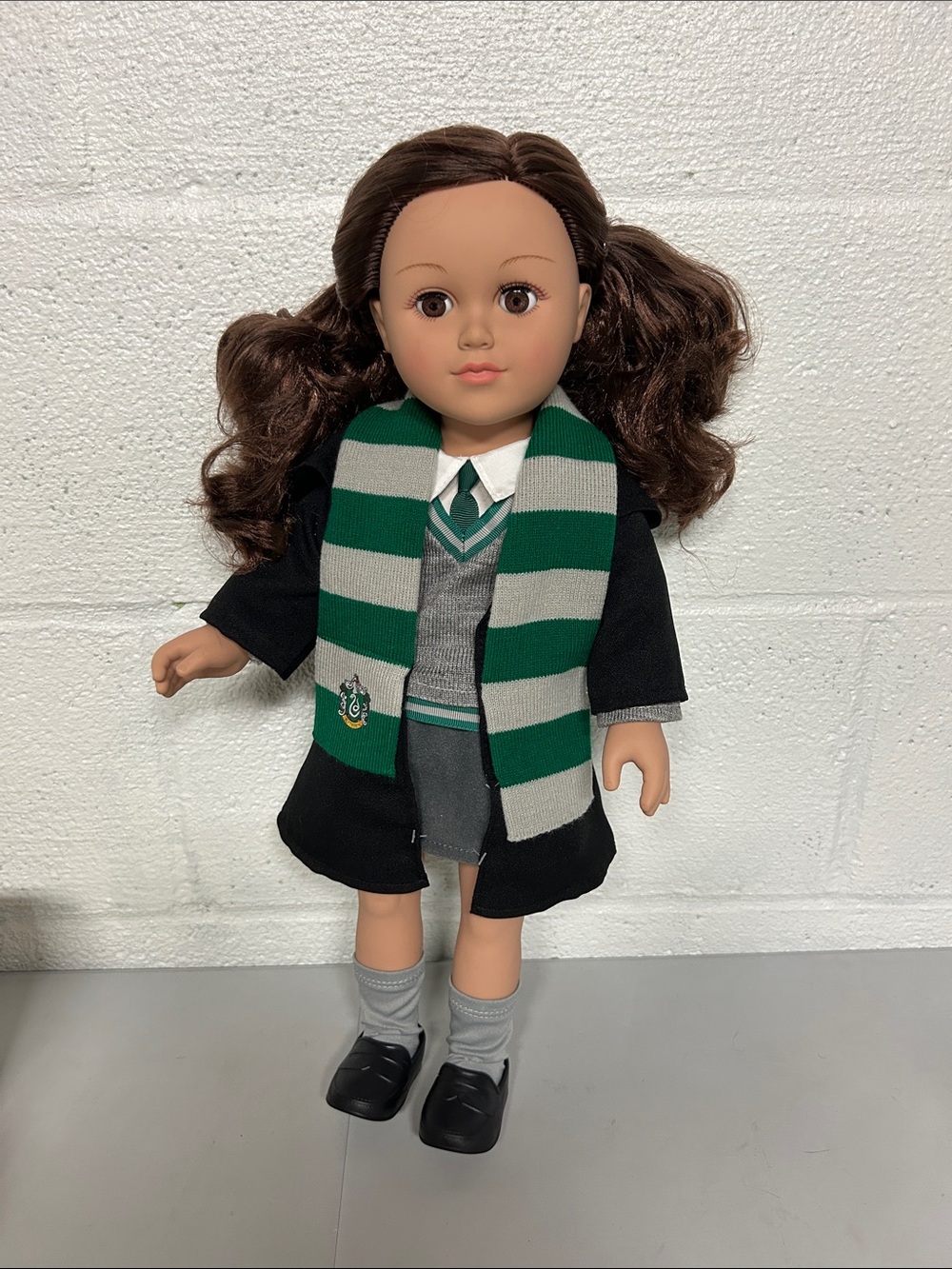 My Life As Harry Potter Slytherin brunette 18” doll EUC